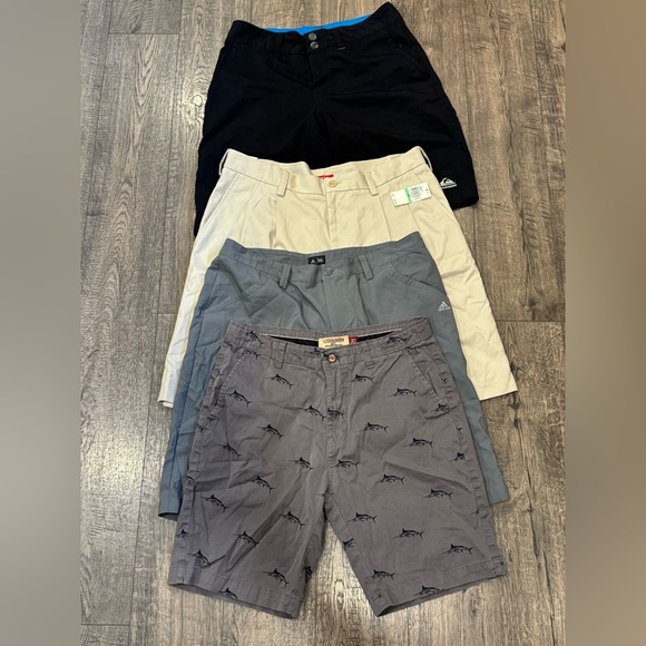 Izod Other - Lot of mens shorts 4. Quicksilver, adidas, IZOD. Hudson & Barrow NYC. New & used